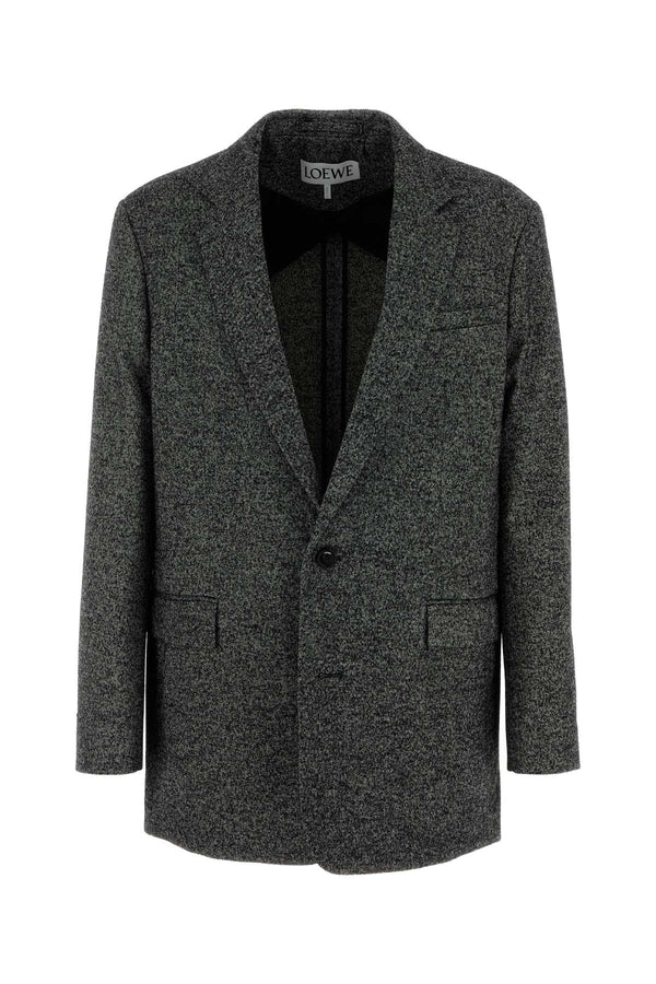 Loewe Exterior: 86% Wool blazer in gray