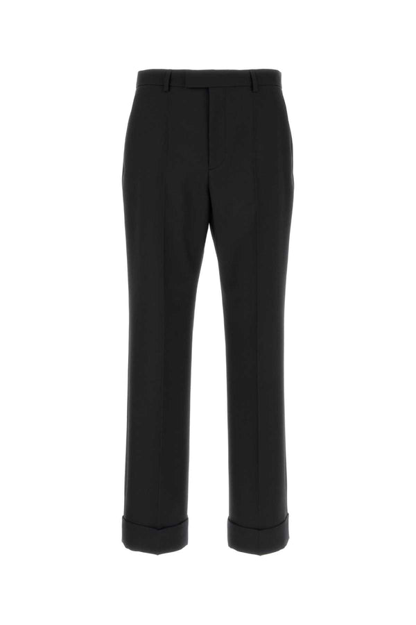 Valentino Garavani 100% VIRGIN WOOL trousers in black