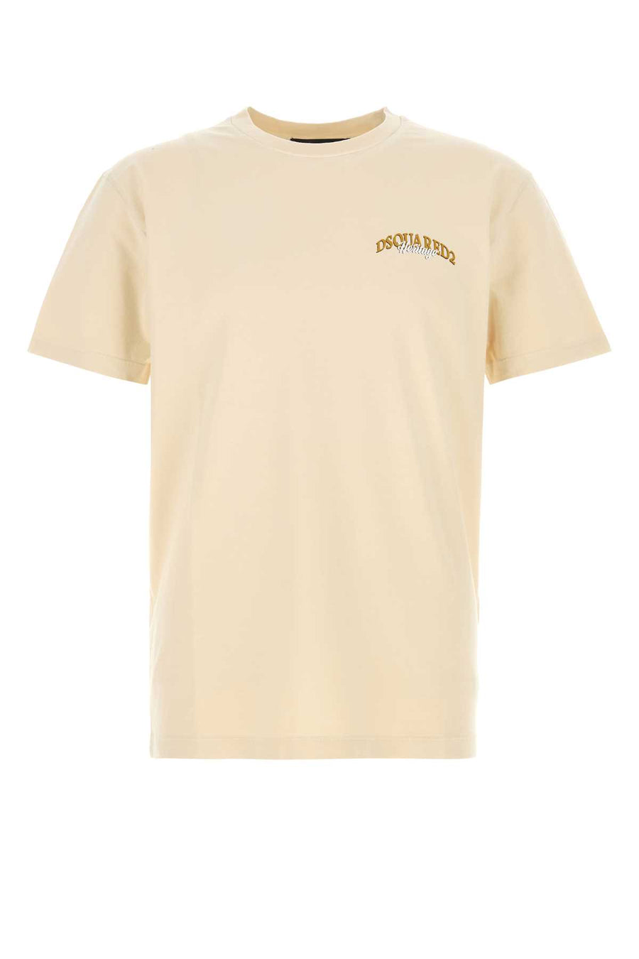 Dsquared2 100% Cotton t-shirt in beige