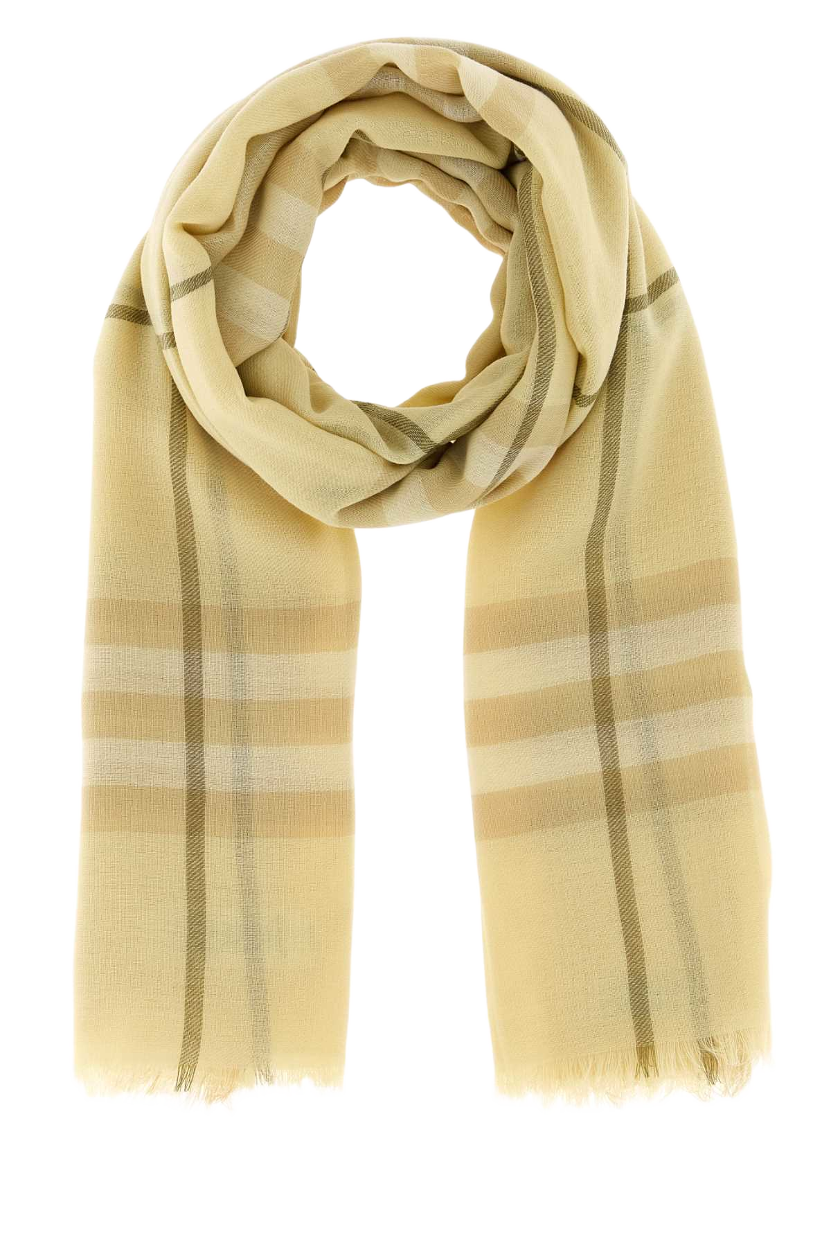 Embroidered Wool Scarf Buffyellow Sciarpe E Foulard