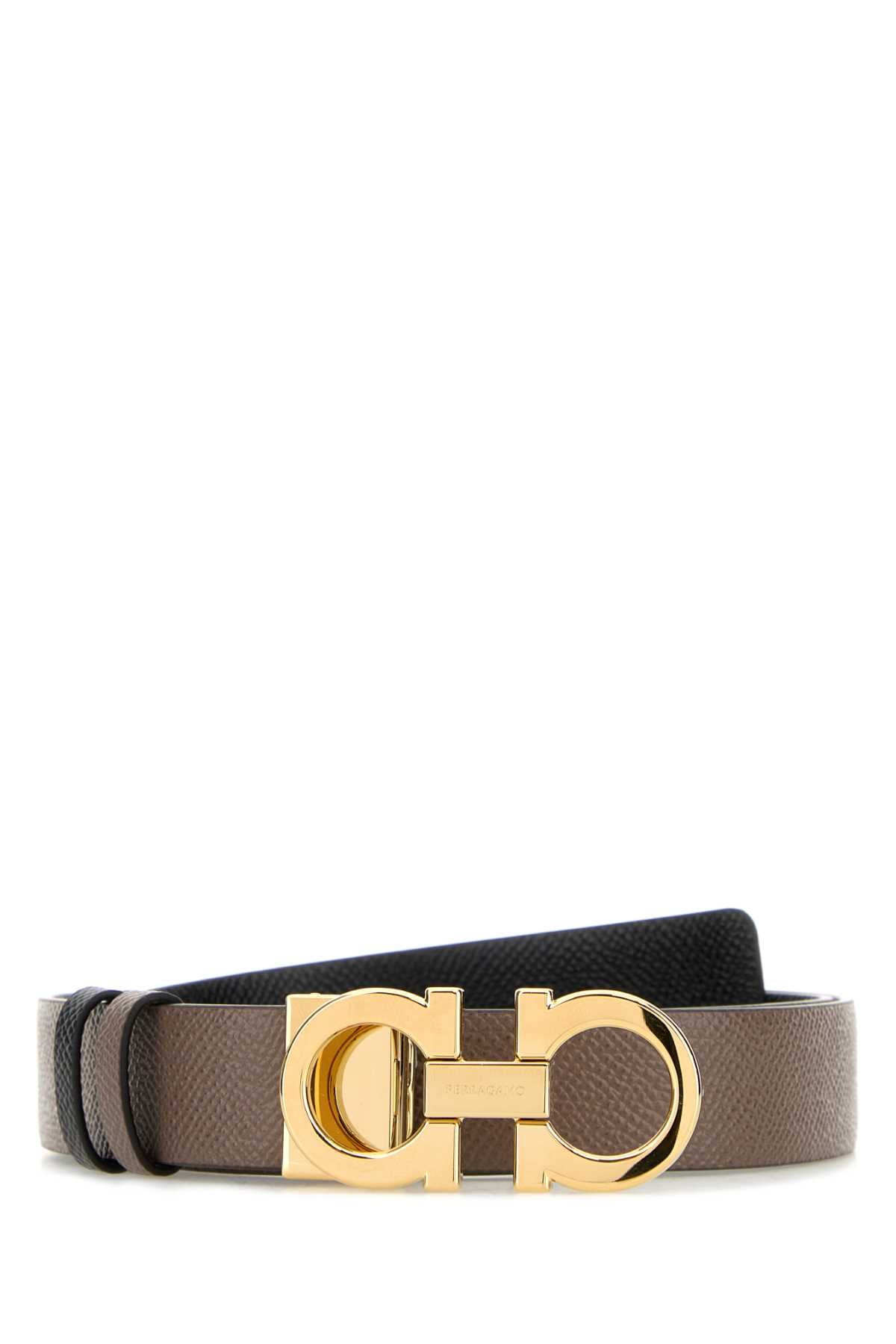 Mud Leather Reversible Belt Carawayseednero Cinture