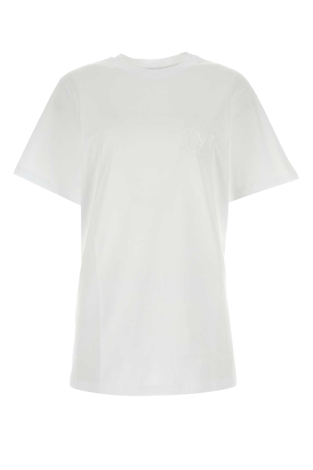 White Cotton Mango T-Shirt Bianco Ottico Exterior