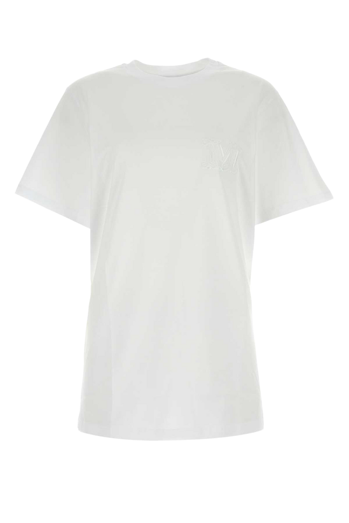 White Cotton Mango T-Shirt Bianco Ottico Exterior
