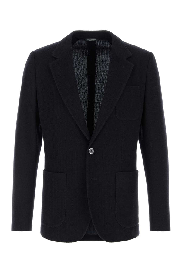 Dolce & Gabbana 67% Virgin wool blazer in navy
