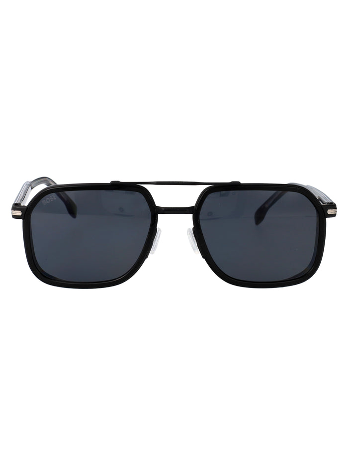 Boss 1724-S Black Stainless Steel Sunglasses