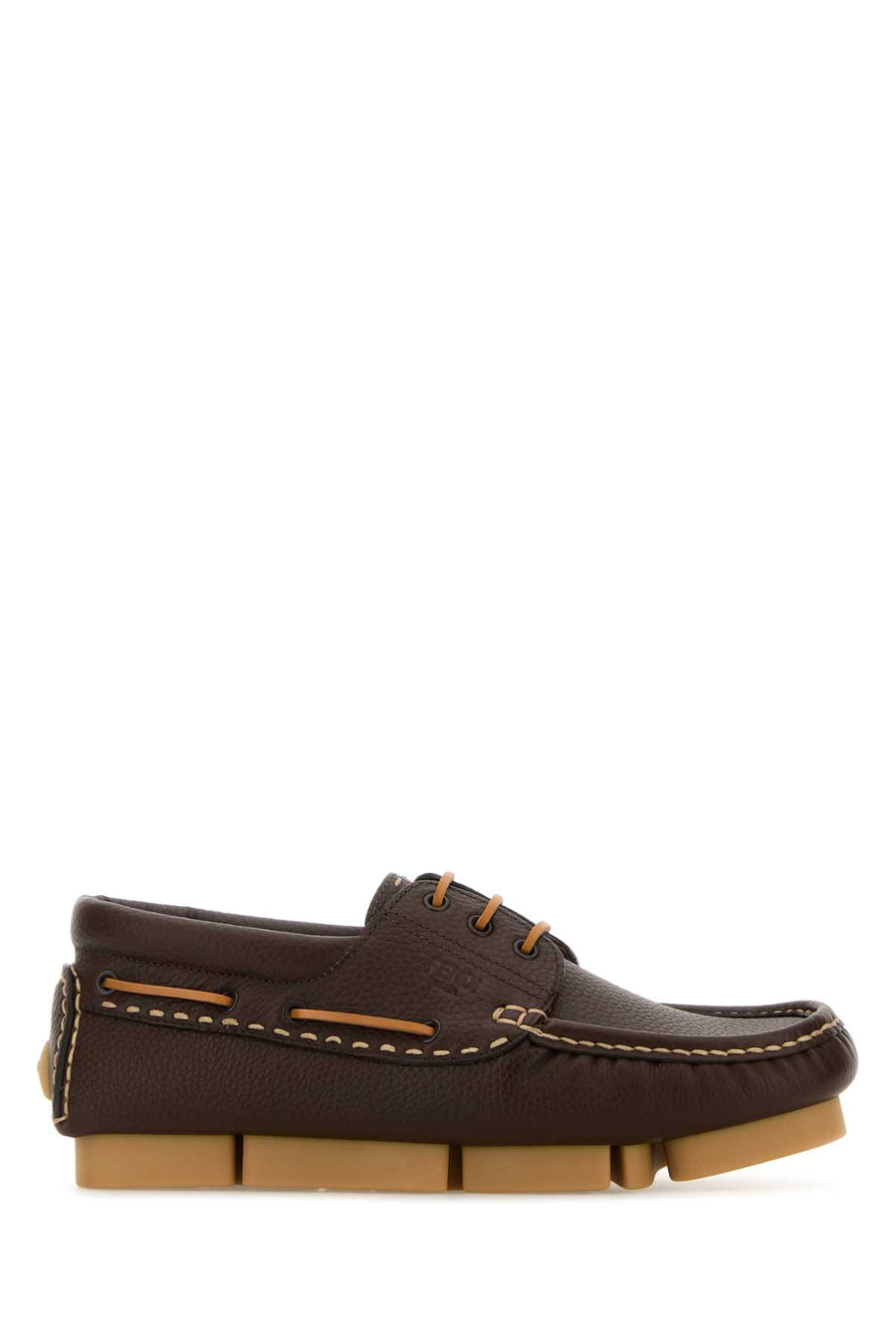 Fendi Exterior: 100% Calf loafer in brown