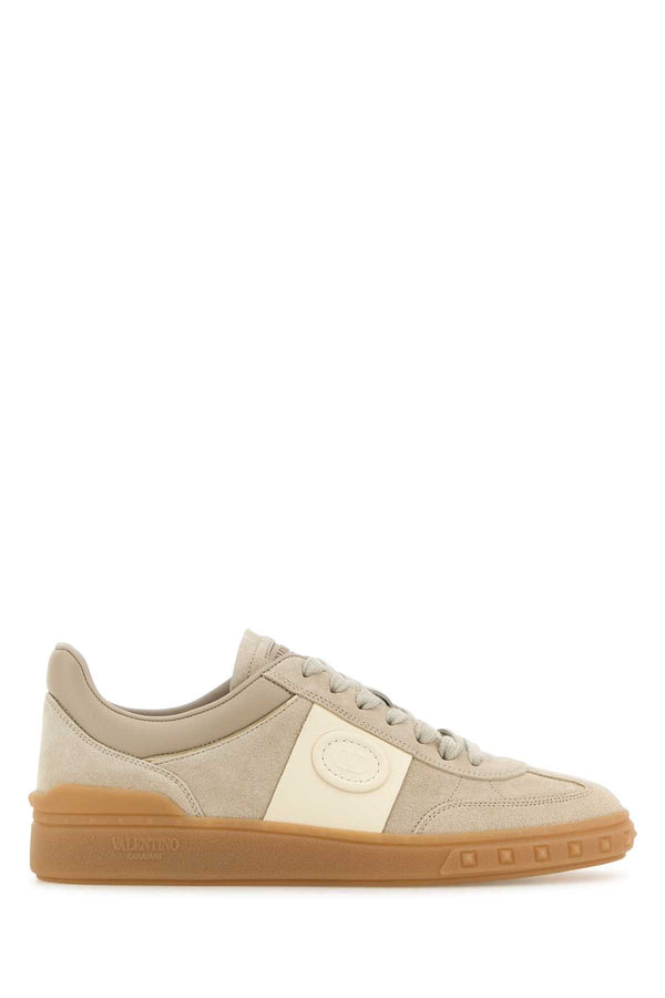 Valentino Garavani Exterior: 100% Suede sneaker in beige
