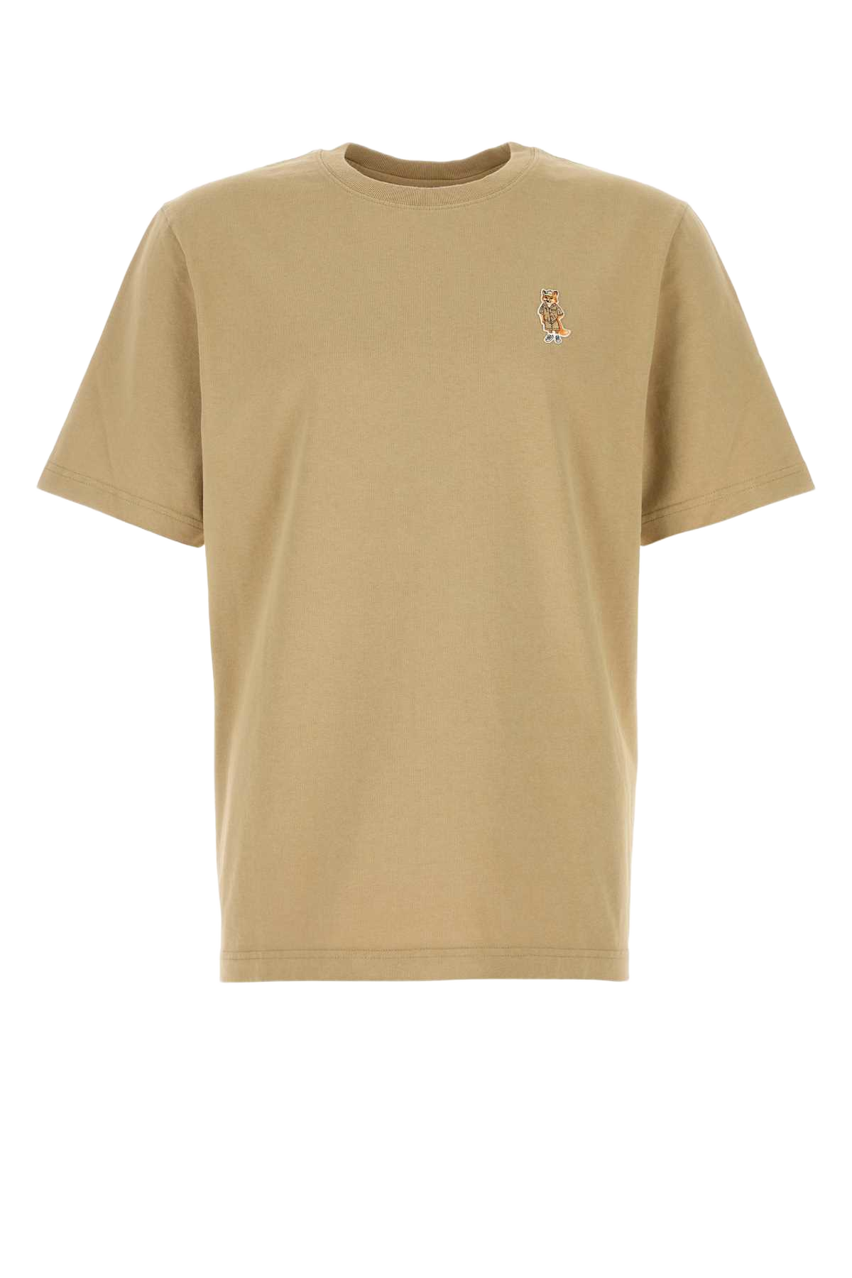 Beige Cotton T-Shirt Roastedalmond Organic