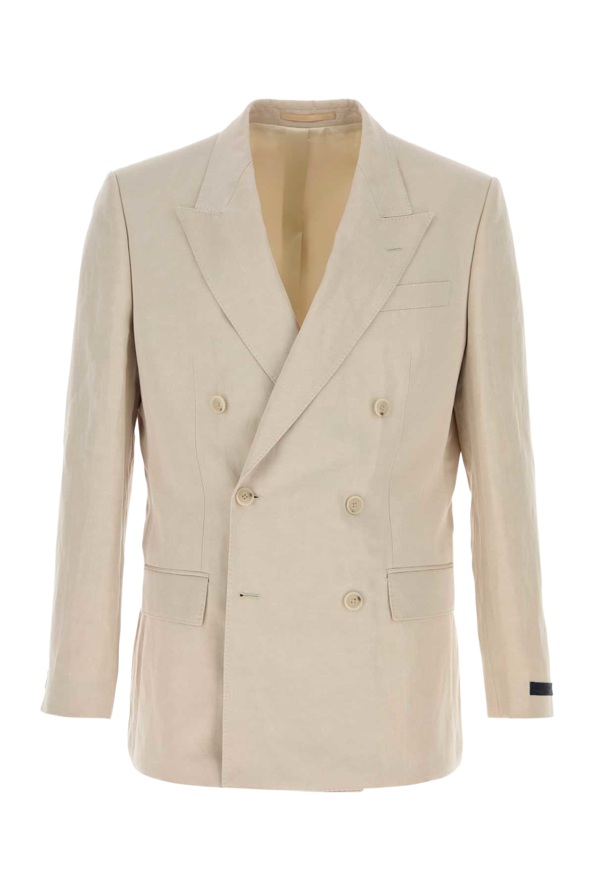 Sand Lyocell Blend Blazer Opengrey Giacche E Gilet