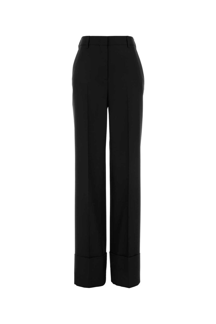 Black Wool Pant Nero Exterior: Virgin Pantaloni