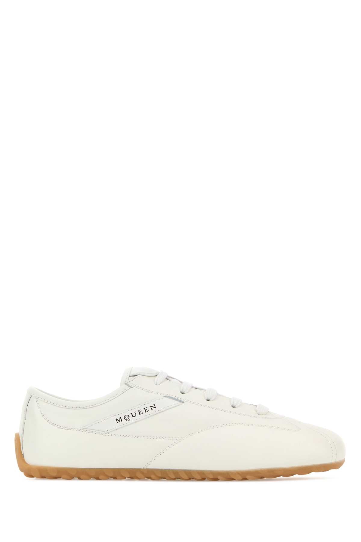 Ivory Leather Boxe Sneakers Offwhitewhite