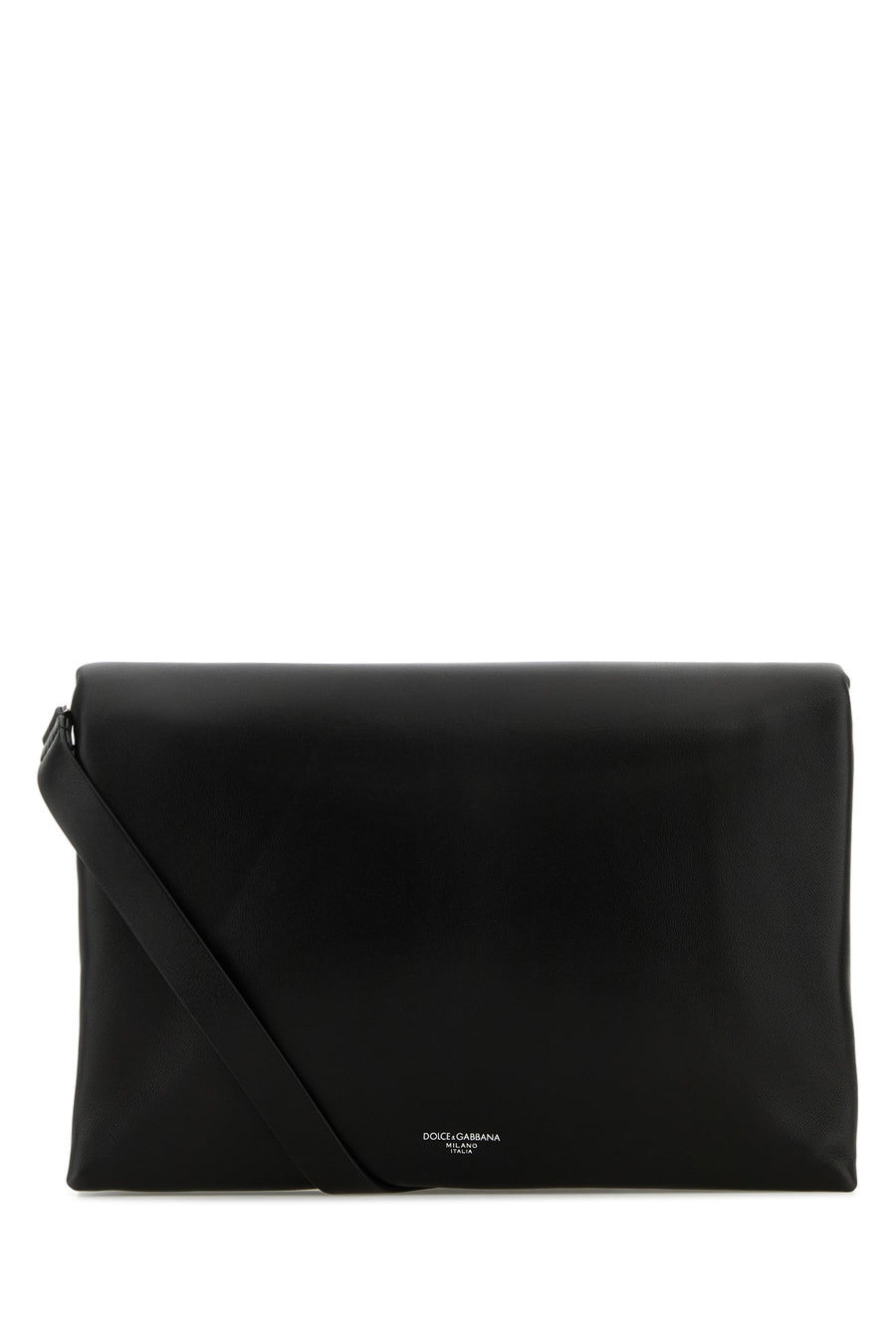 Dolce & Gabbana 100% lamb leather clutch in black