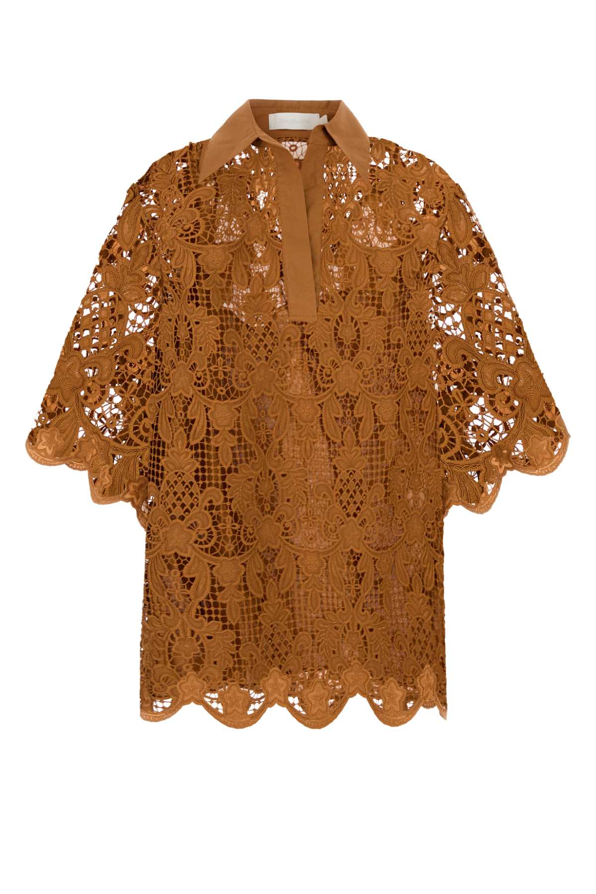 Orange Lace Coco Top Biscuit Maglie