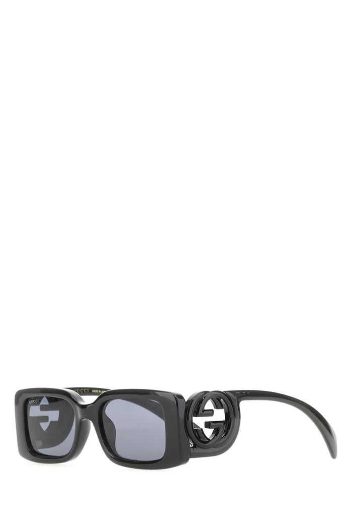 Black Acetate Sunglasses Grey Exterior: Occhiali Da Sole