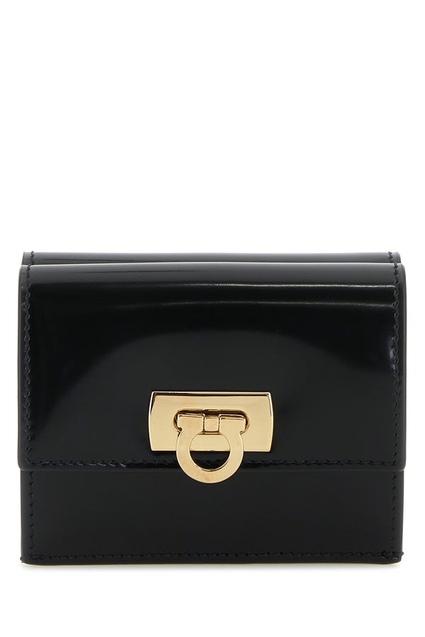Ferragamo Nero 100% Leather wallet in black