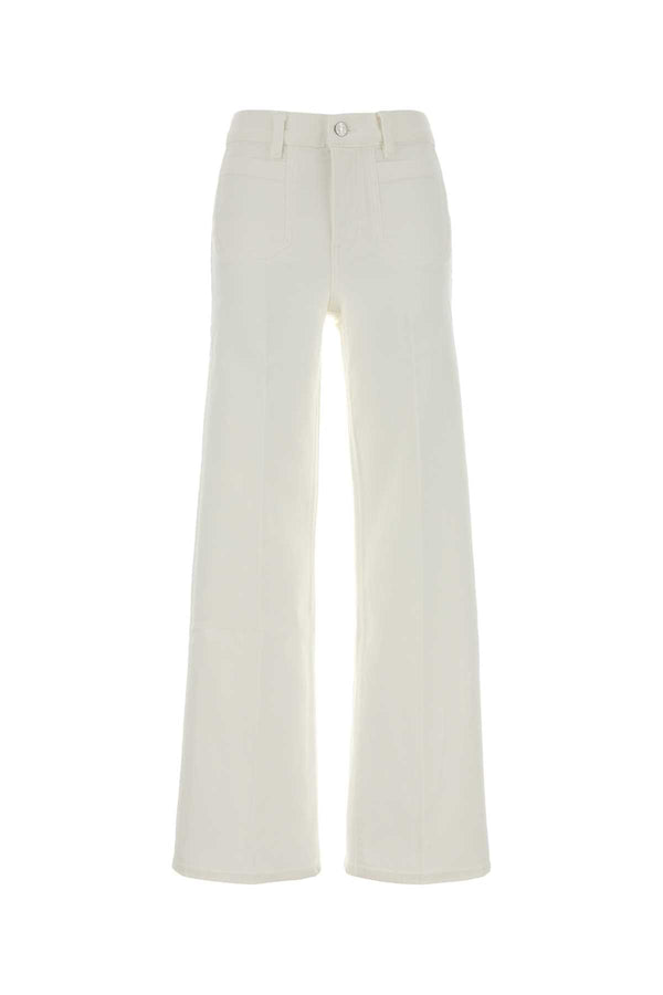 Frame 57% Cotton jean in white