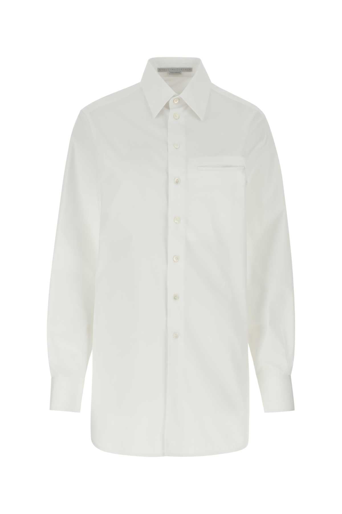 White Poplin Shirt Purewhite Exterior: Cotton Camicie