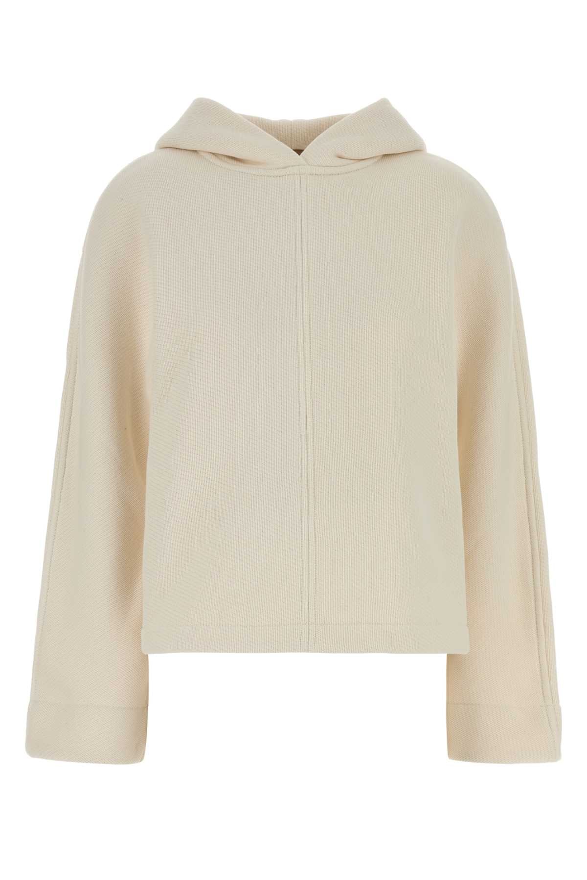 Ivory Cotton Blend Pere Sweatshirt Avorio Exterior: Polyester Felpe