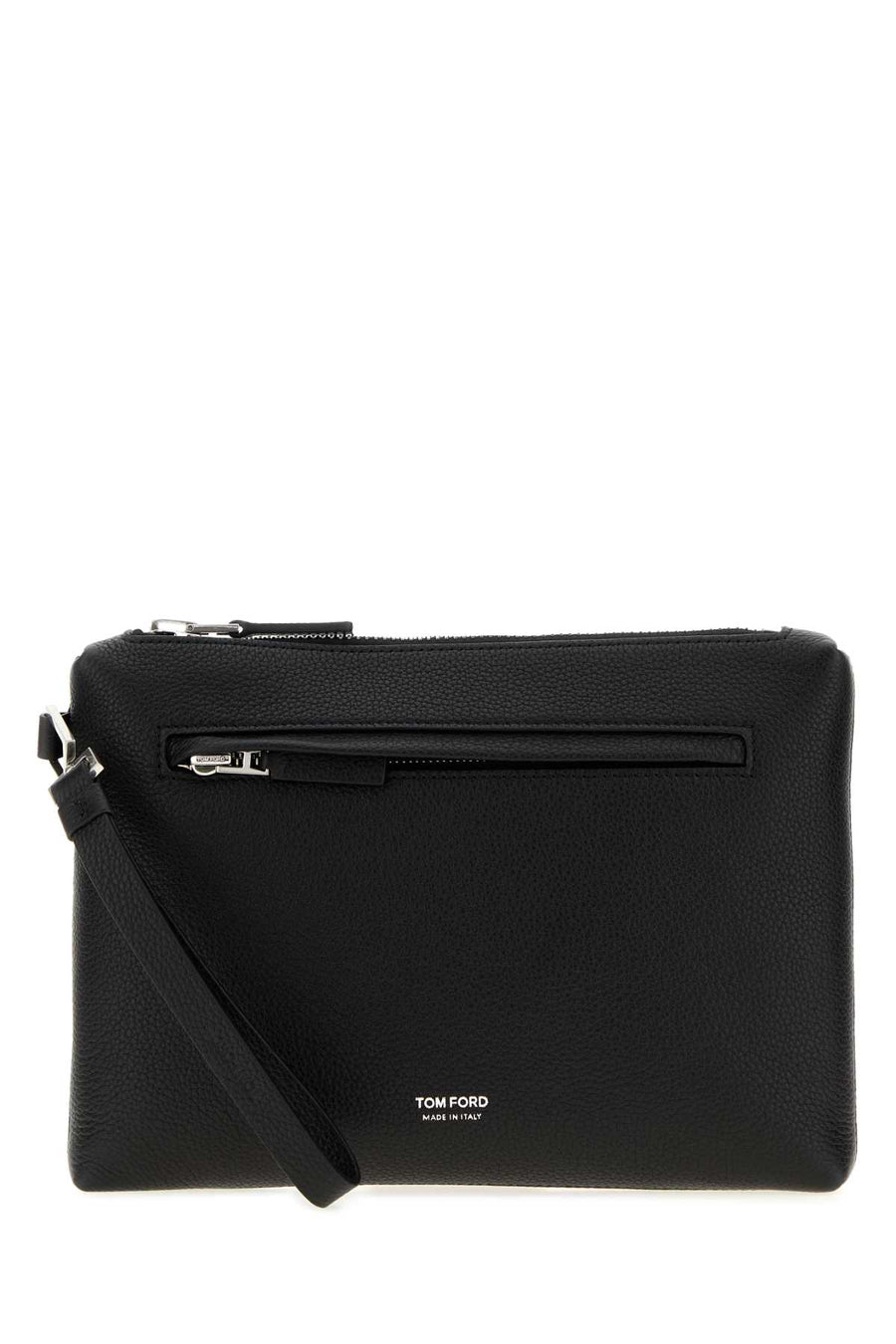 Tom Ford Leather Exterior: 100% Leather clutch in black