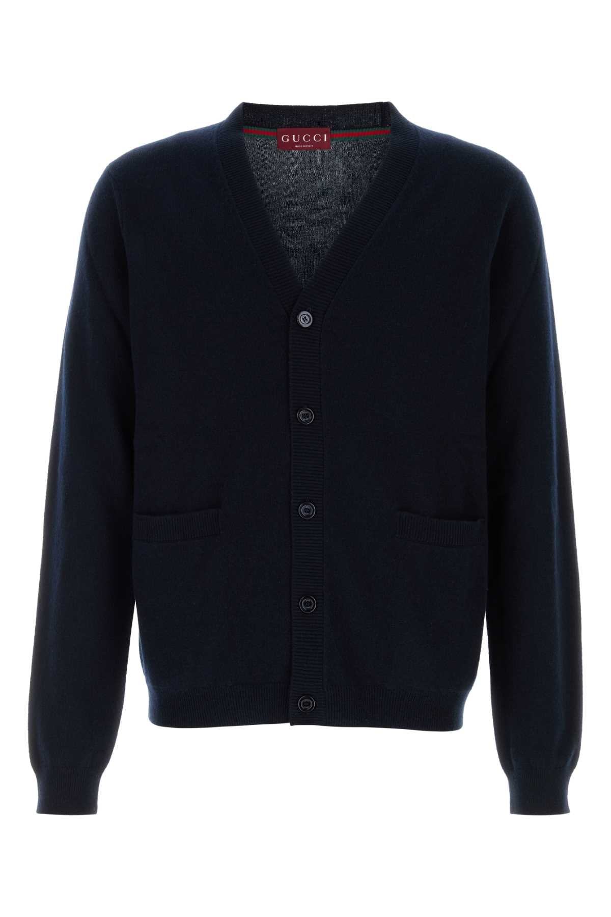 Midnight Blue Cashmere Cardigan Navycooliron Mother Pearlt Maglieria