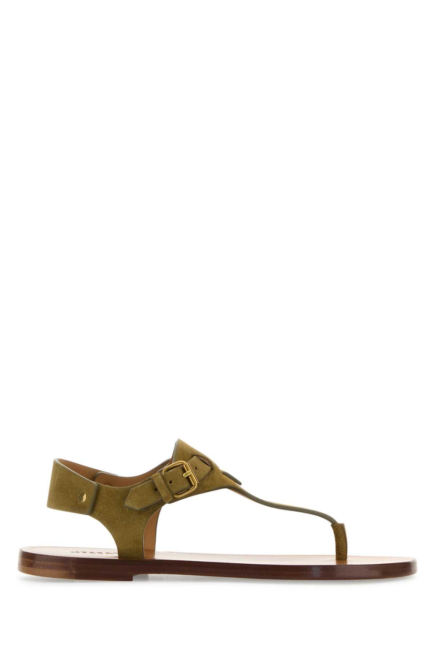 Isabel Marant Exterior: 100% Calf Suede; Interior: 100% Bovine leather; Sole: Leather sandals in green