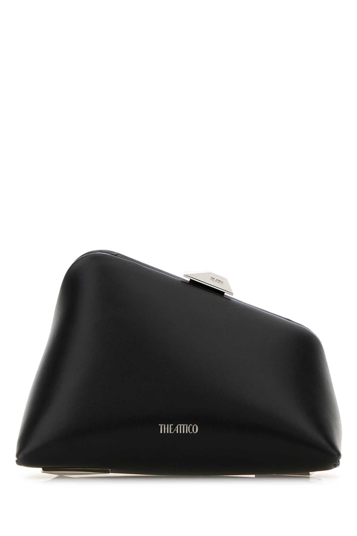 Black Leather Midnight Clutch