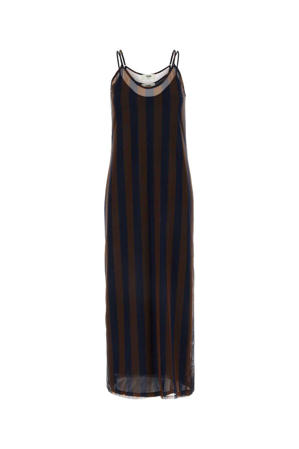 Fendi Tulle Exterior: 82% Nylon dress in navy