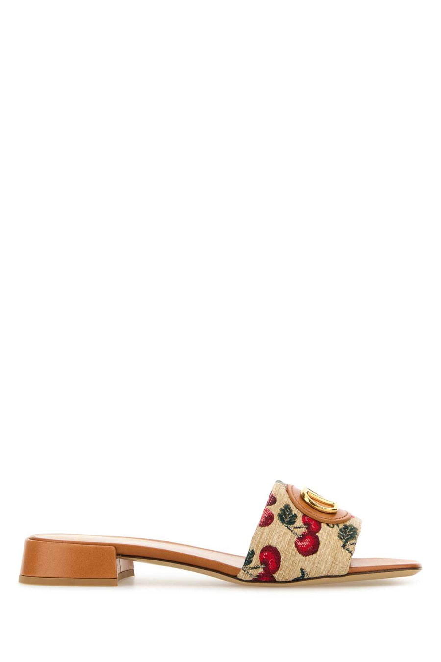 Valentino Garavani Vlogo Exterior: 100% Raffia slide in beige