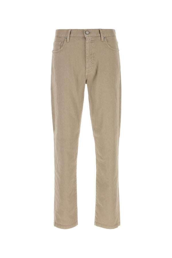 Zegna Linen 65% Linen trousers in beige
