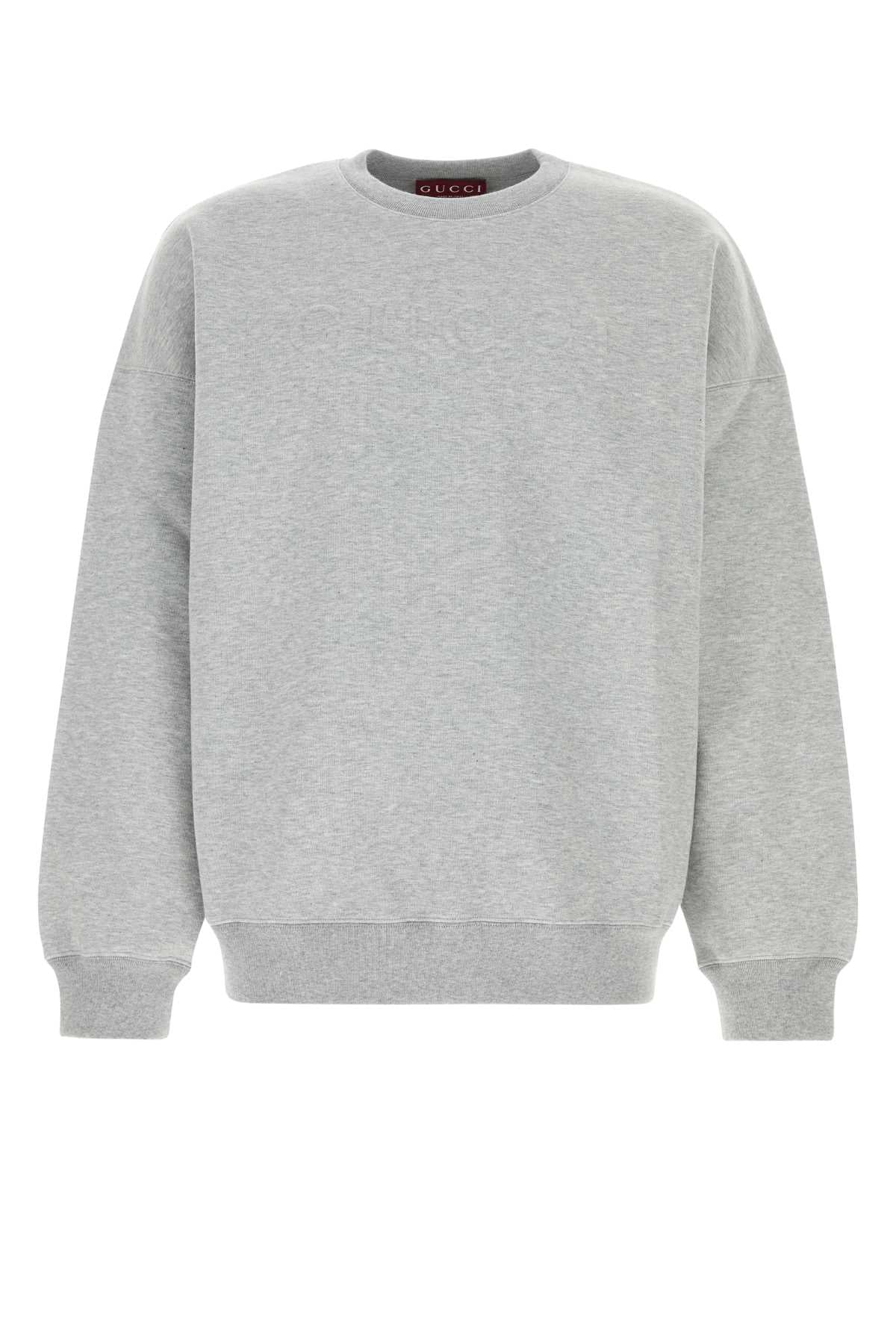 Grey Cotton Blend Oversize Sweatshirt Exterior: Nylon Felpe