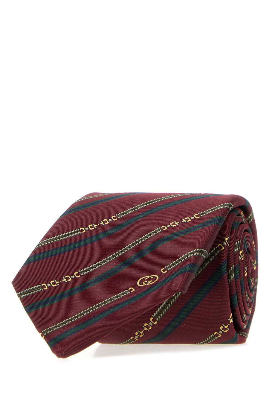 Gucci Vintage Silk fabric necktie in burgundy