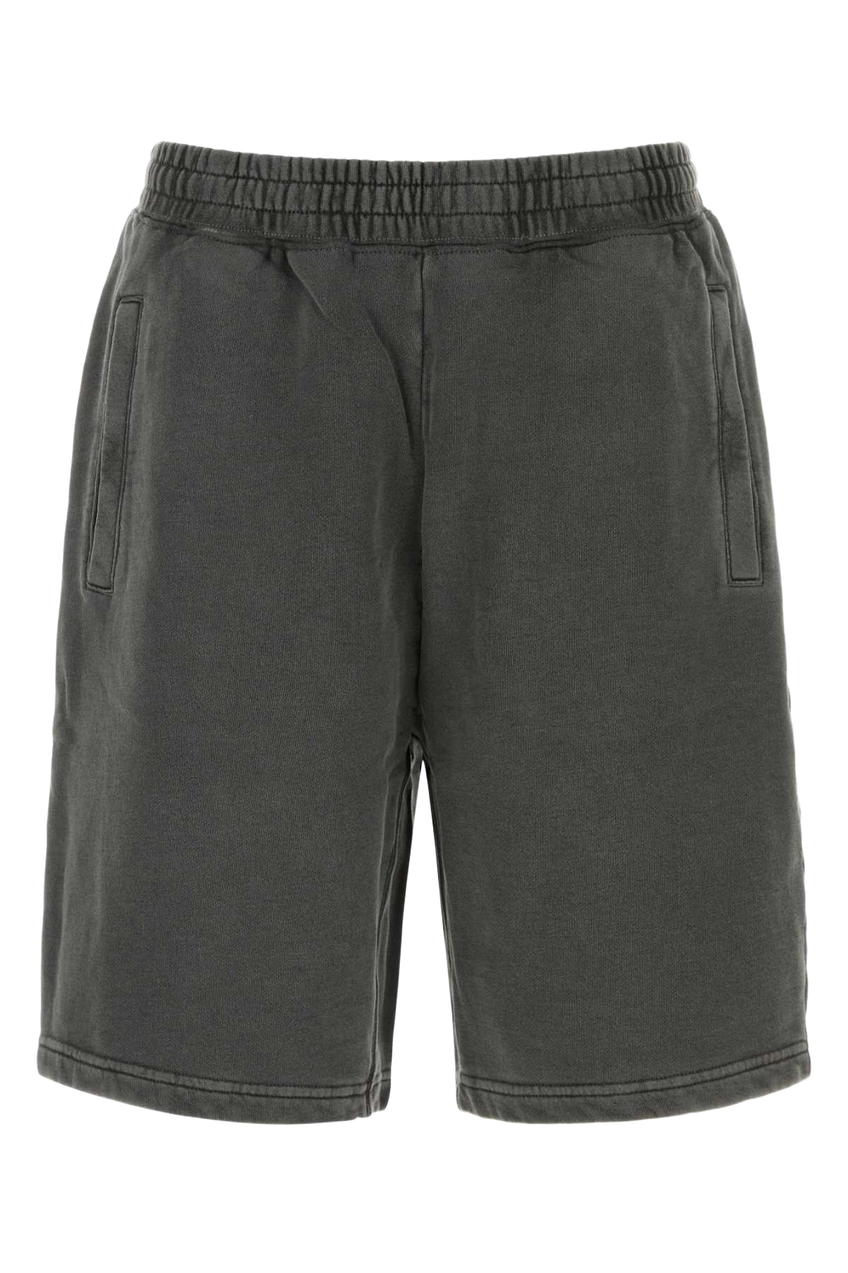 Graphite Cotton Nelson Sweat Short Blackgarmentdyed Exterior