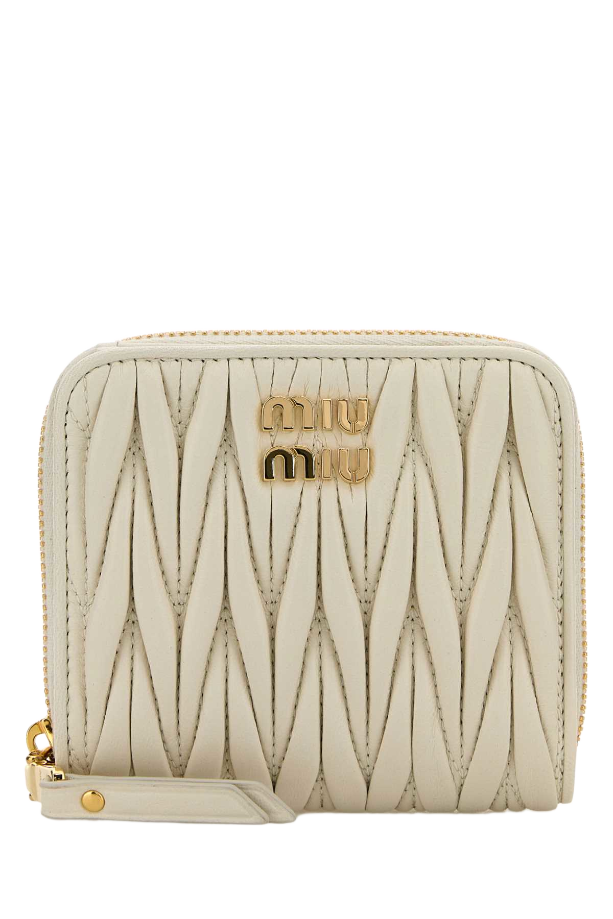 White Nappa Leather Wallet Bianco Portafogli