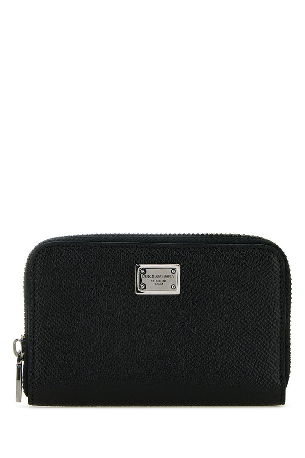 Dolce & Gabbana 100% Vitello leather wallet in black