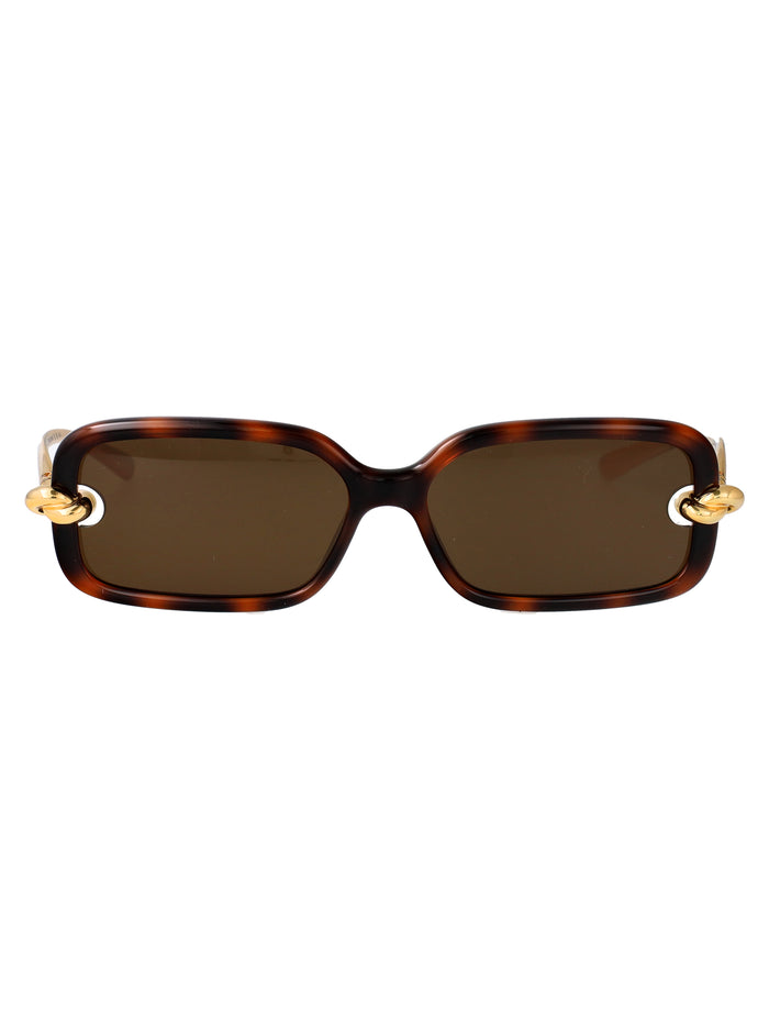 Bv1439s Havana-gold-brown Injected Sunglasses