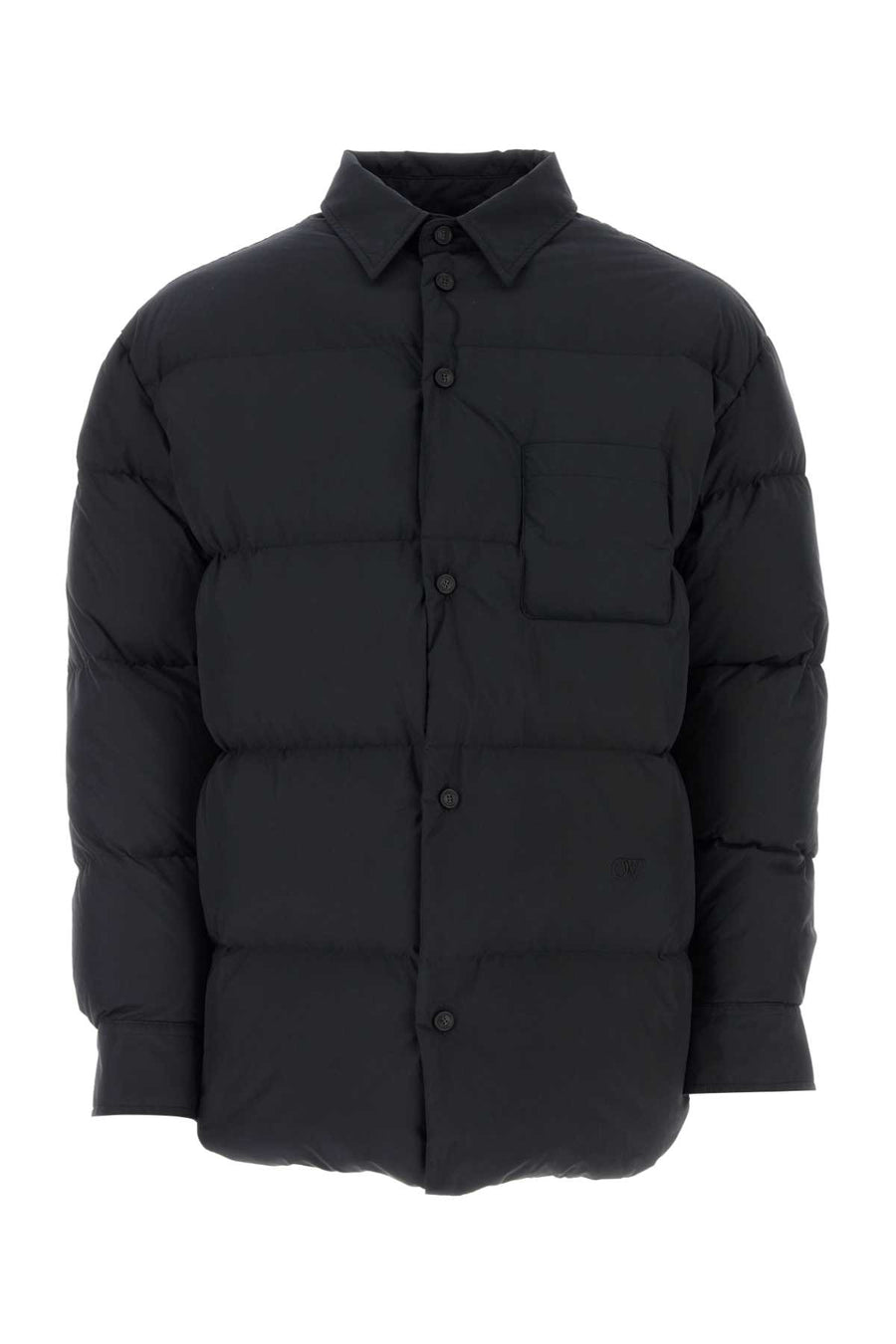 Off-White Exterior: 100% Polyester; Lining: 100% Cotton; Padding: 80% Down down jacket in black