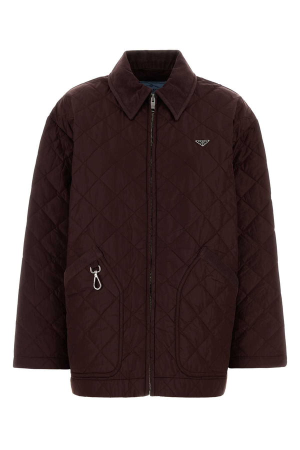 Prada Exterior: 100% Re-Nylon jacket in purple