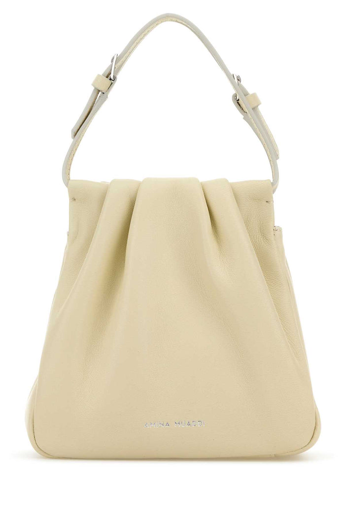 Iovry Nappa Leather Vittoria Crystal Handbag Almondsil Borse A Mano