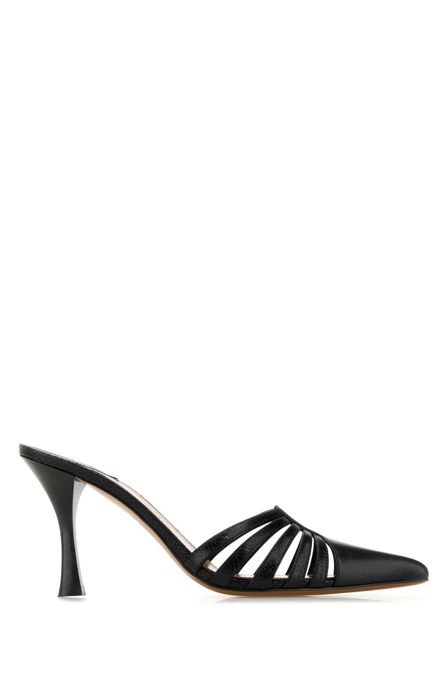Paris Texas Mule Exterior: 100% Leather mule in black