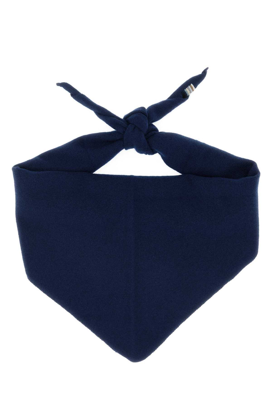Navy Blue Cashmere Blend Nâ°35 Foulard Midnight Sciarpe E