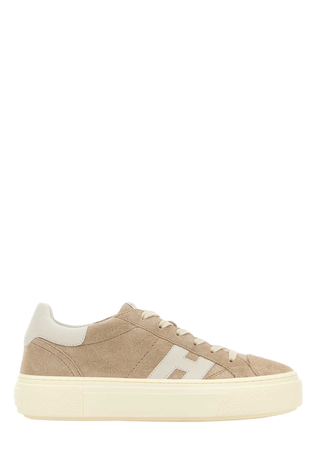 Beige Suede Sneakers C600natur