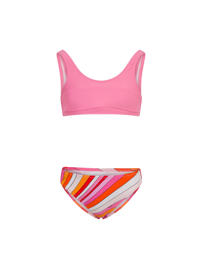Bikini Costume Pink Polyamide Elastane Swimwear