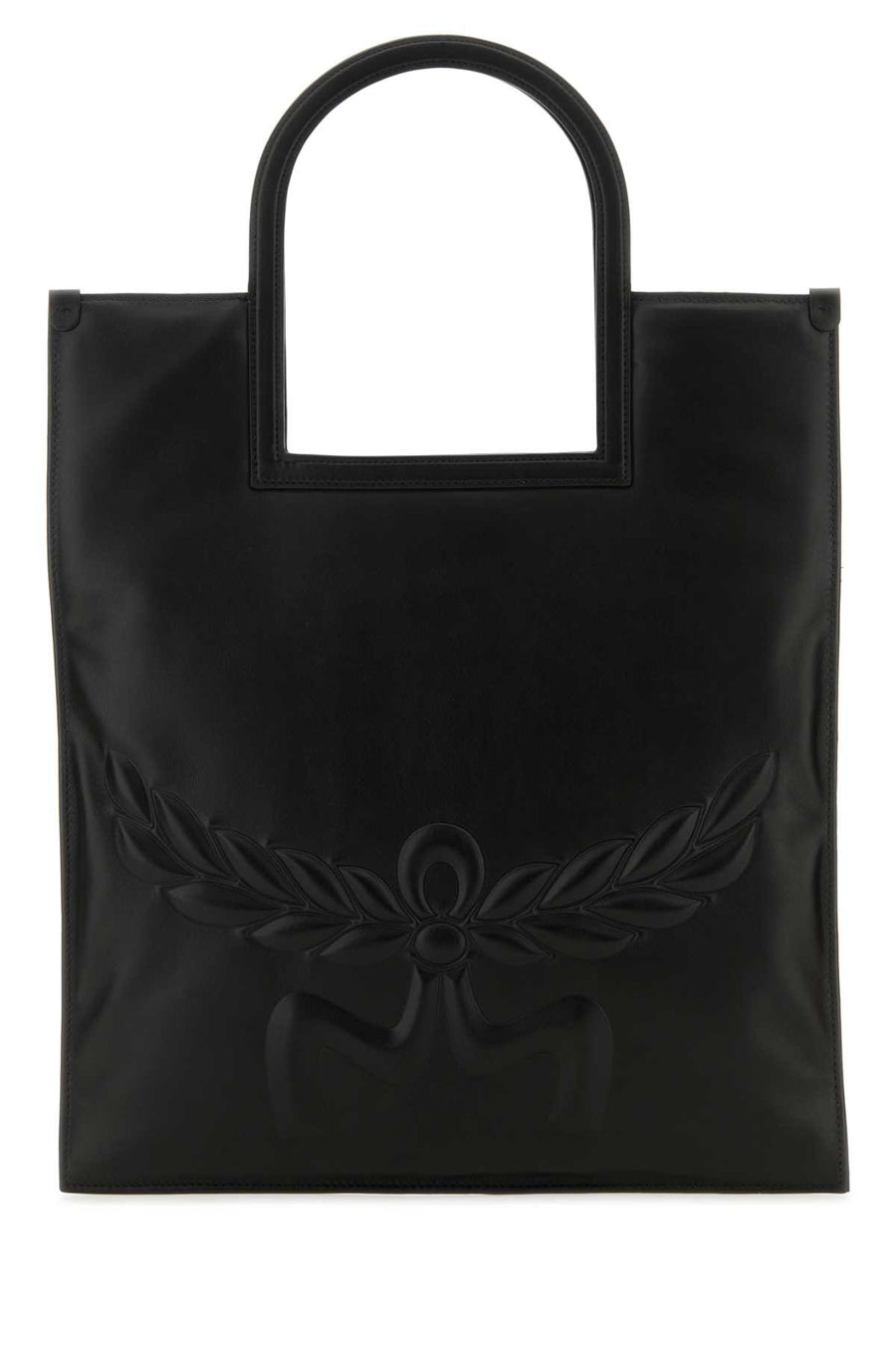 MCM Exterior: 100% Nappa leather shoulder bag in black