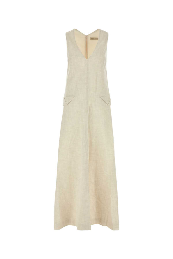 Camilla And Marc Maxi Exterior: 66% Polyester 28% Rayon 6% Lycra; Lining: 100% Polyester dress in beige