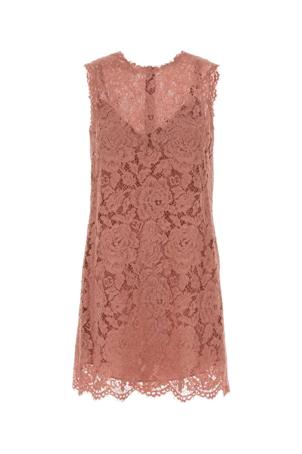 Dolce & Gabbana Corto Exterior: 39% Viscose 38% Cotton 25% Nylon; Petticoat: 91% Silk 9% Elastane dress in pink