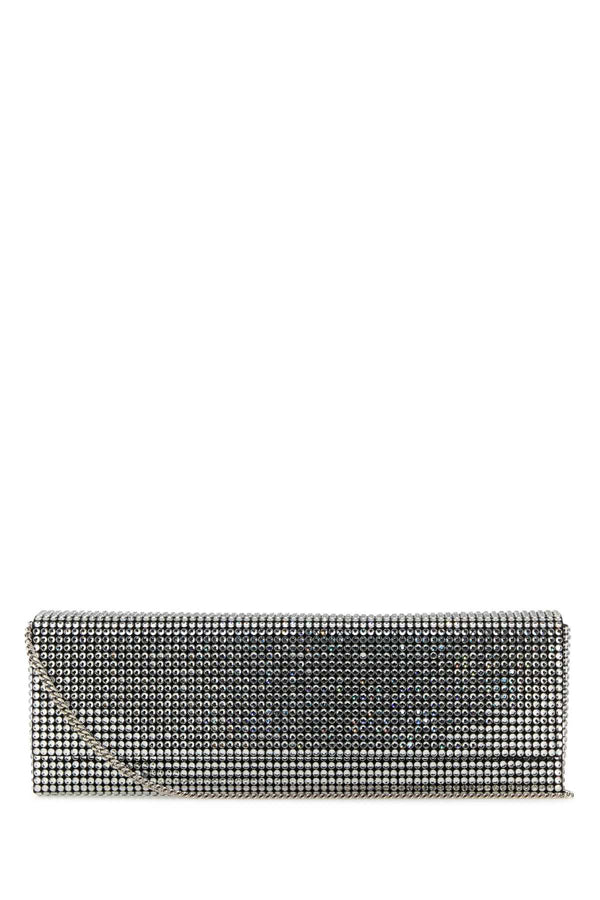 Amina Muaddi Exterior: 100% Fabric Lining: 100% Fabric Finishing: Silver metal clutch in silver