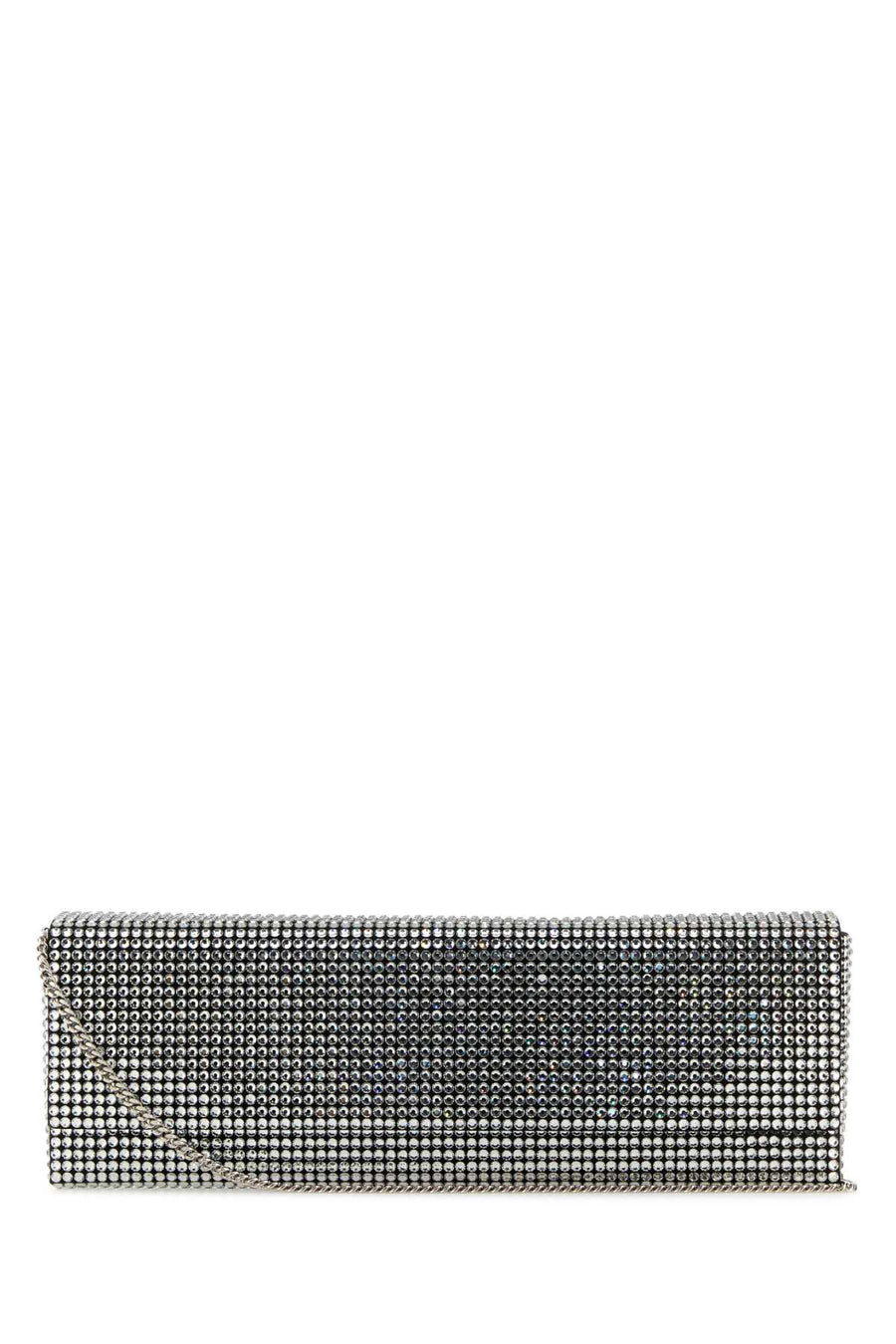 Amina Muaddi Exterior: 100% Fabric Lining: 100% Fabric Finishing: Silver metal clutch in silver