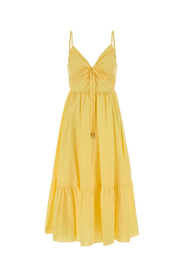 Michael By Michael Kors 100% Cotton (exterior and lining) dress in yellow