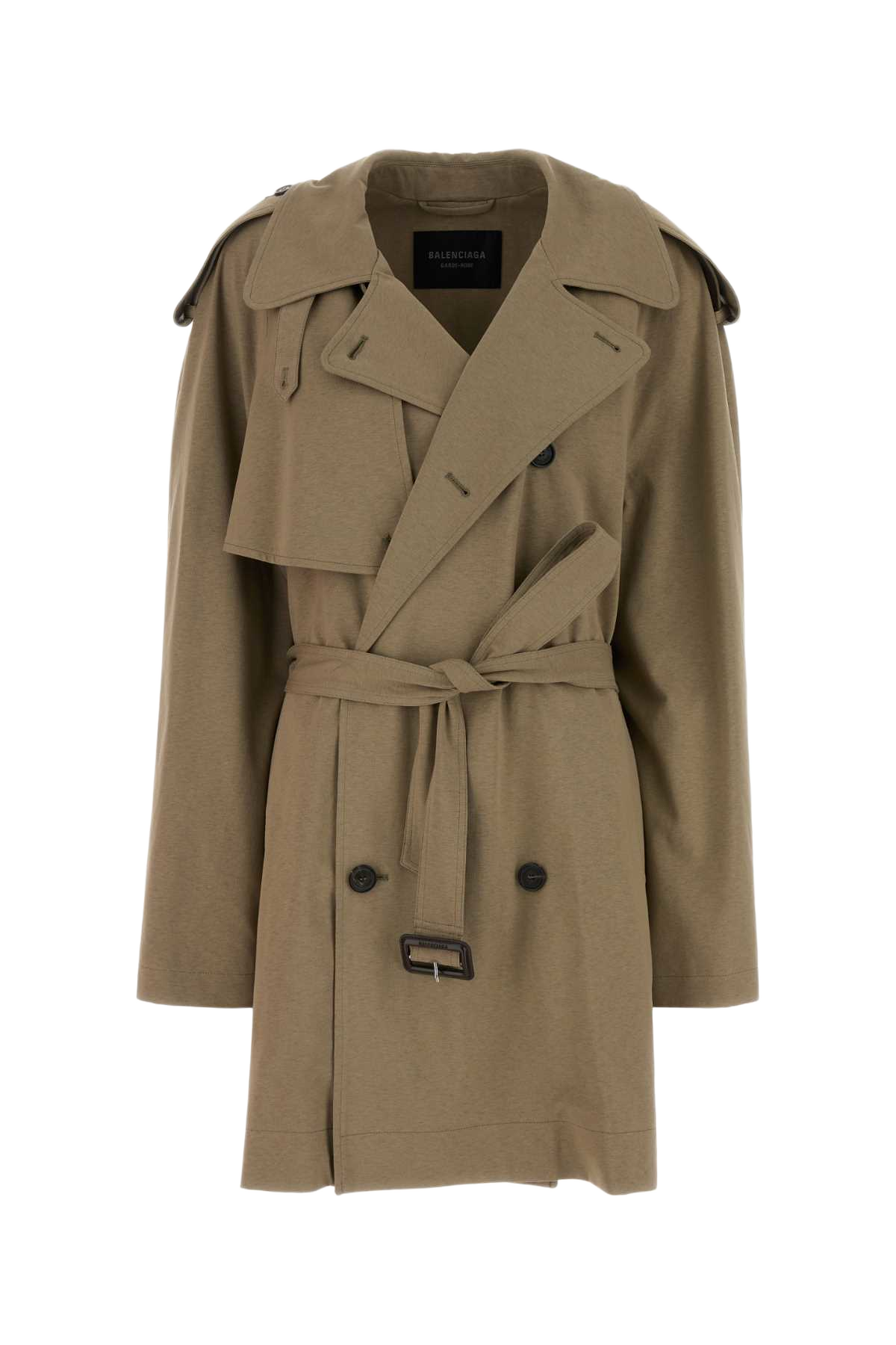 Dove Grey Cotton Trench Coat Explorer Beige T Giacche E Gilet