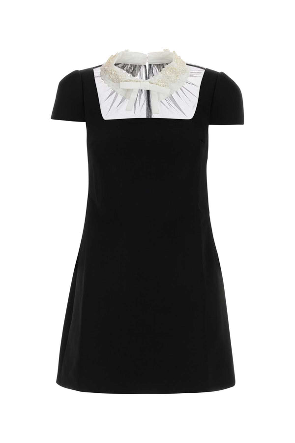 Self-Portrait Crepe 100% Polyester (crepe body) dress in black
